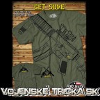 Military tričko - Get some military green