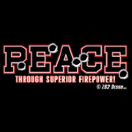 Army tričko s agresívným motívom - Peace firepower